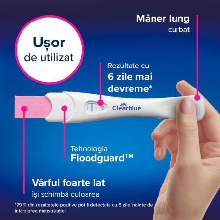 Test de sarcina Ultra-Timpuriu, 1 bucata, Clearblue 740507