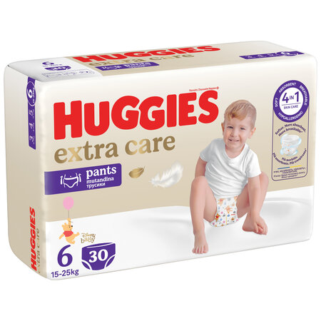 Scutece Pants Extra Care, Nr. 6, 15-25 kg, 30 buc, Huggies 777692