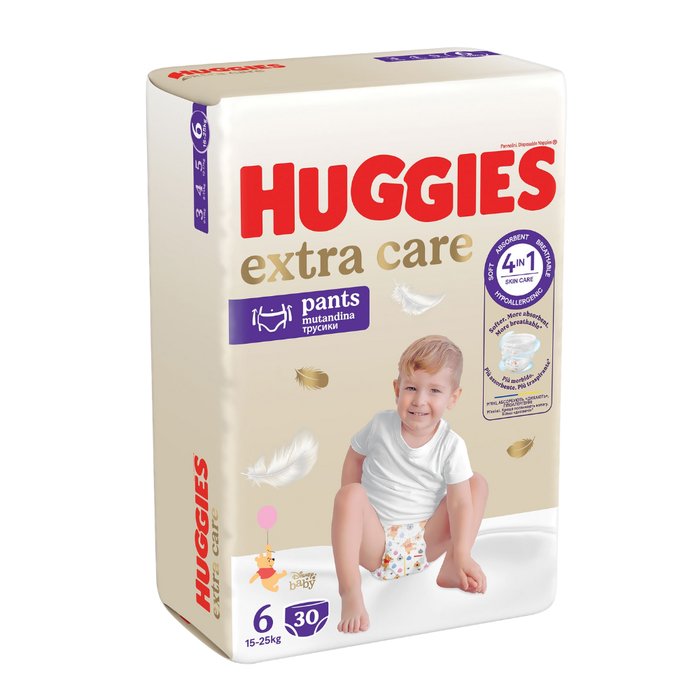 Scutece Pants Extra Care, Nr. 6, 15-25 kg, 30 buc, Huggies
