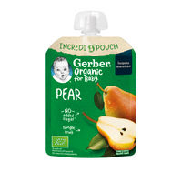 Piure bio de pere, +4 luni, 80 gr, Gerber