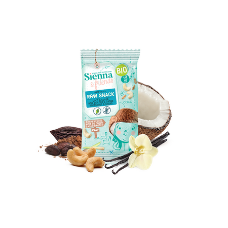 Snack raw vegan Bio cu cocos si cacao