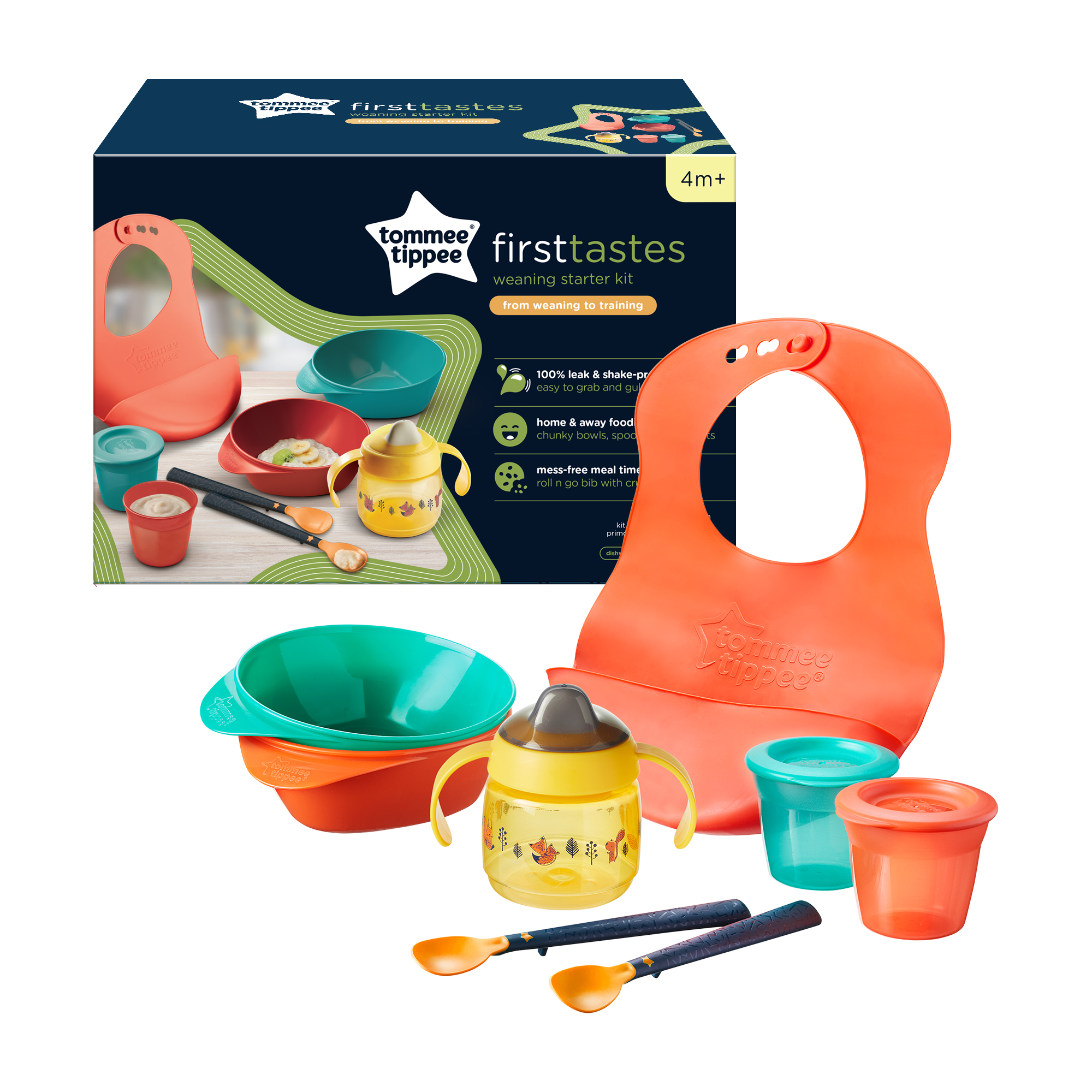 Kit pentru diversificare hrana, +4 luni, Tommee Tippee