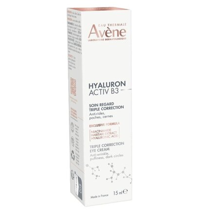 Crema de ochi cu tripla actiune Hyaluron Activ B3, 15 ml, Avene 536519