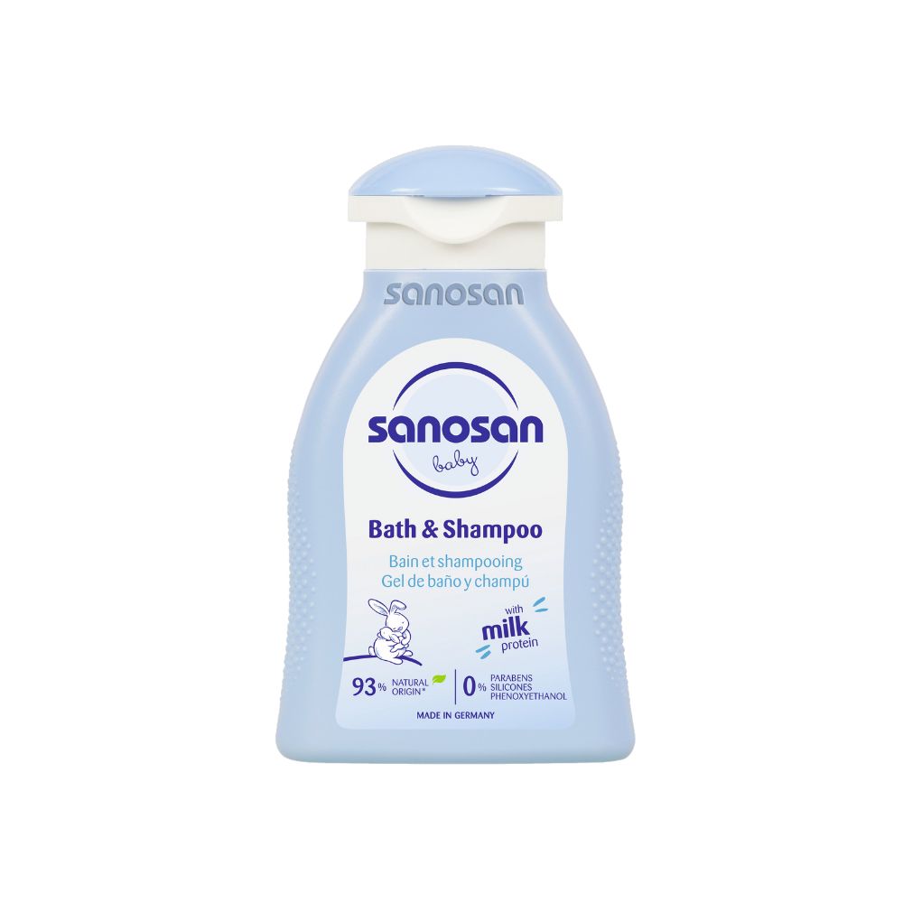 Sampon si spumant de baie Baby, 100 ml, Sanosan