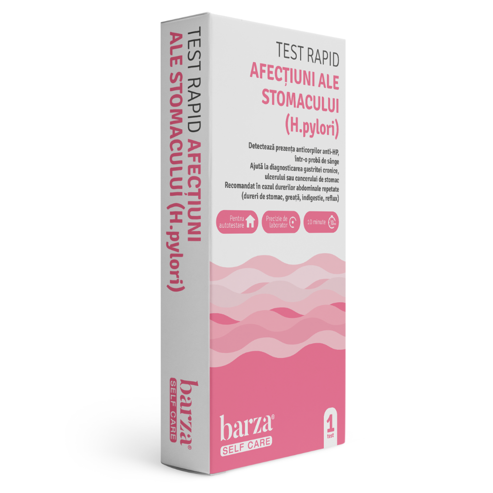 Test rapid afectiuni ale stomacului (H. pylori), 1 bucata, Self Care