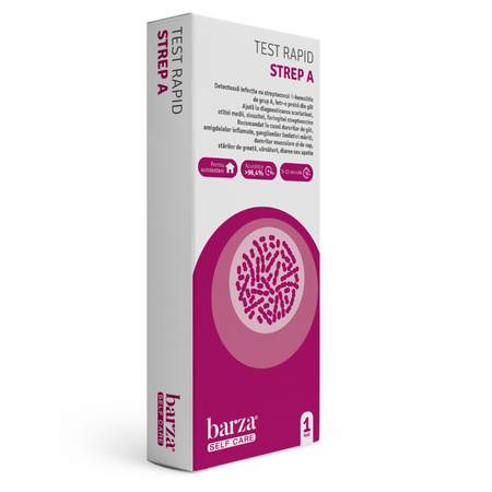 Test rapid Strep A, 1 bucata, Self Care