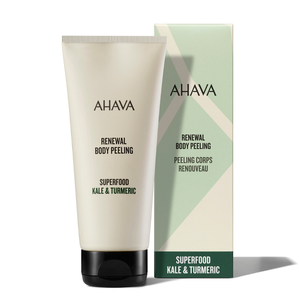 Peeling pentru corp cu kale si turmeric Renewal, 200 ml, Ahava