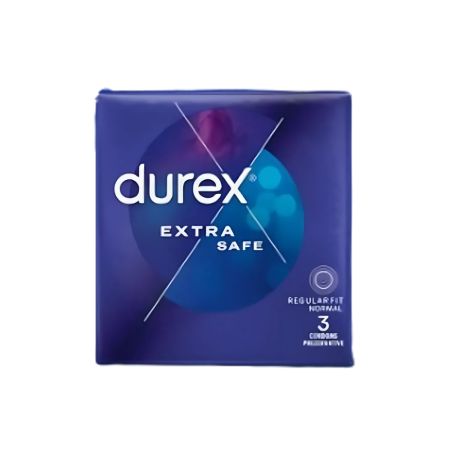 Prezervative Extra Safe, 3 bucati, Durex