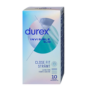 Prezervative Invisible Slim, 10 bucati, Durex