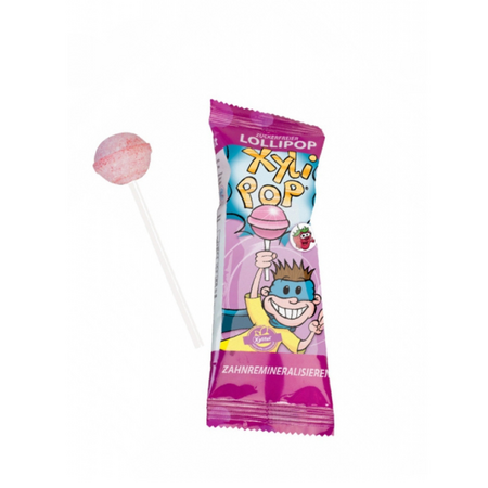 Acadea fara zahar cu aroma de capsune XyliPop