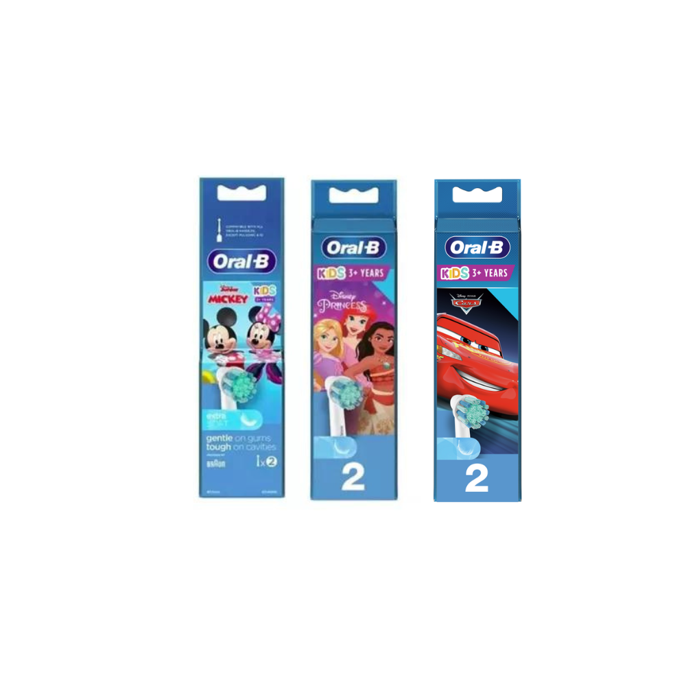 Rezerva periuta de dinti electrica Kids, 3 ani +, 2 bucati, Oral-B