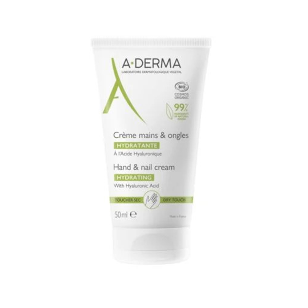 Crema hidratanta pentru maini si unghii, 50 ml, A-Derma