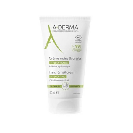Crema hidratanta pentru maini si unghii, 50 ml, A-Derma