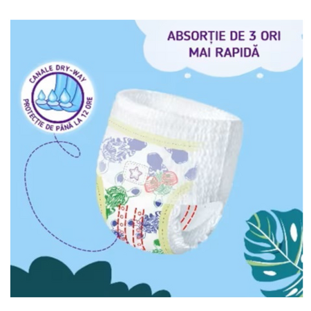 Scutece Pants Extra Large, nr. 6,  +15kg Fashion & Nature, 36 bucati, Pufies 536807