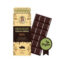 Ciocolata amaruie 84%, Green Velvet, 100 gr, Secretele Ramonei