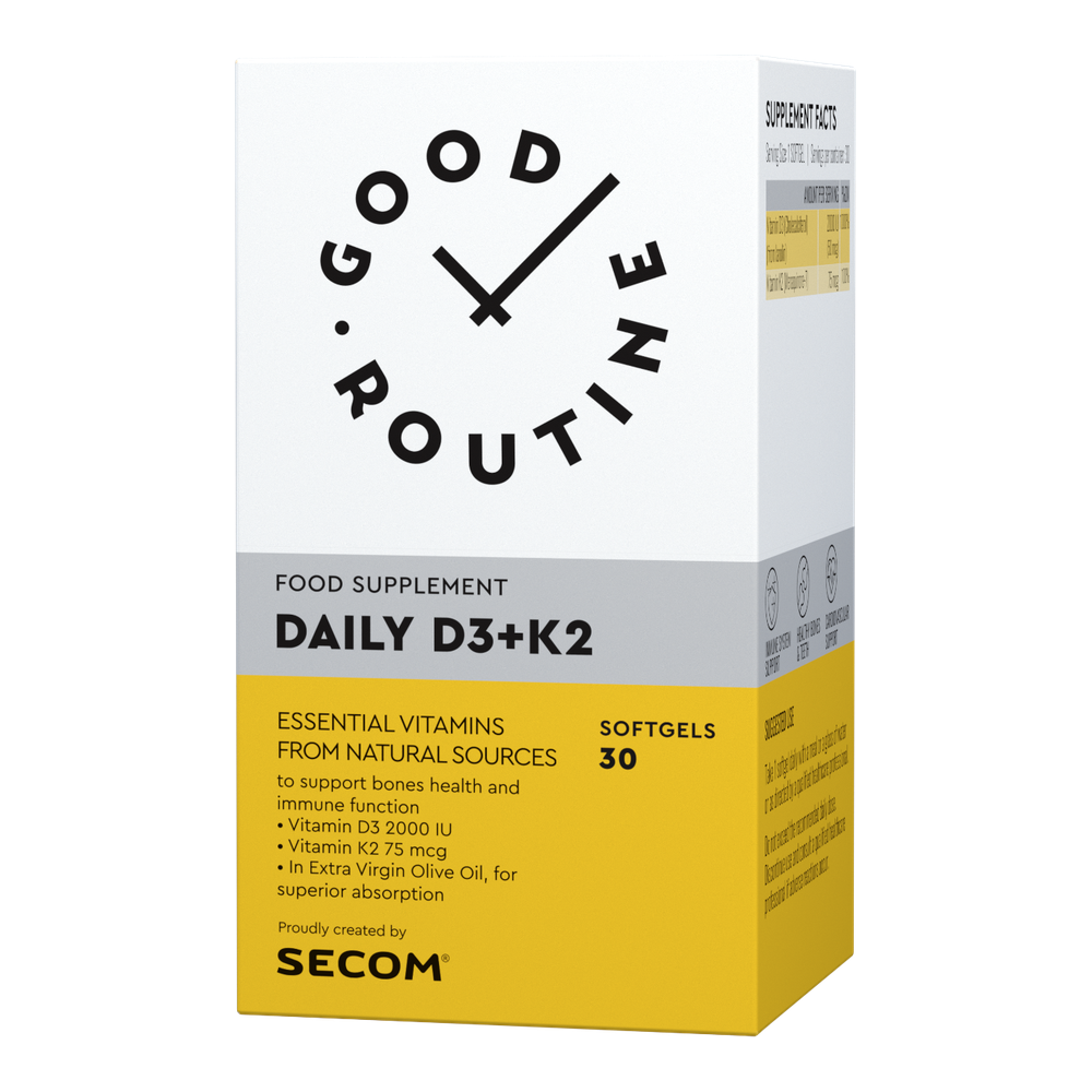 Daily D3 + K2, 30 capsule moi, Good Routine
