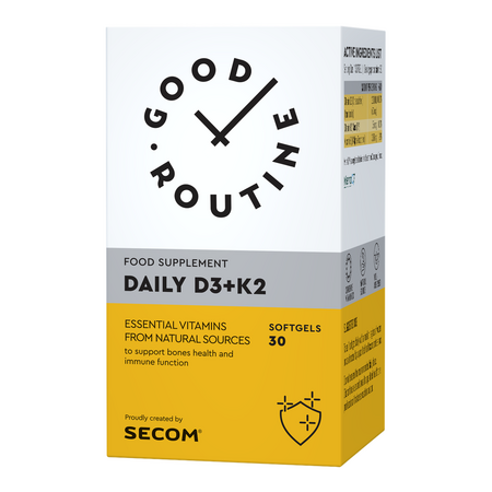 Daily D3 + K2, 30 capsule moi, Good Routine 797334