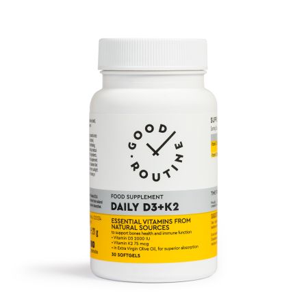 Daily D3 + K2, 30 capsule moi, Good Routine 777404