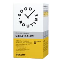 Daily D3 + K2, 30 capsule moi, Good Routine