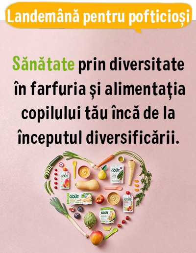 Sanatate prin diversitatea in farfuria si alimentatia copilului tau inca de la inceputul diversificarii