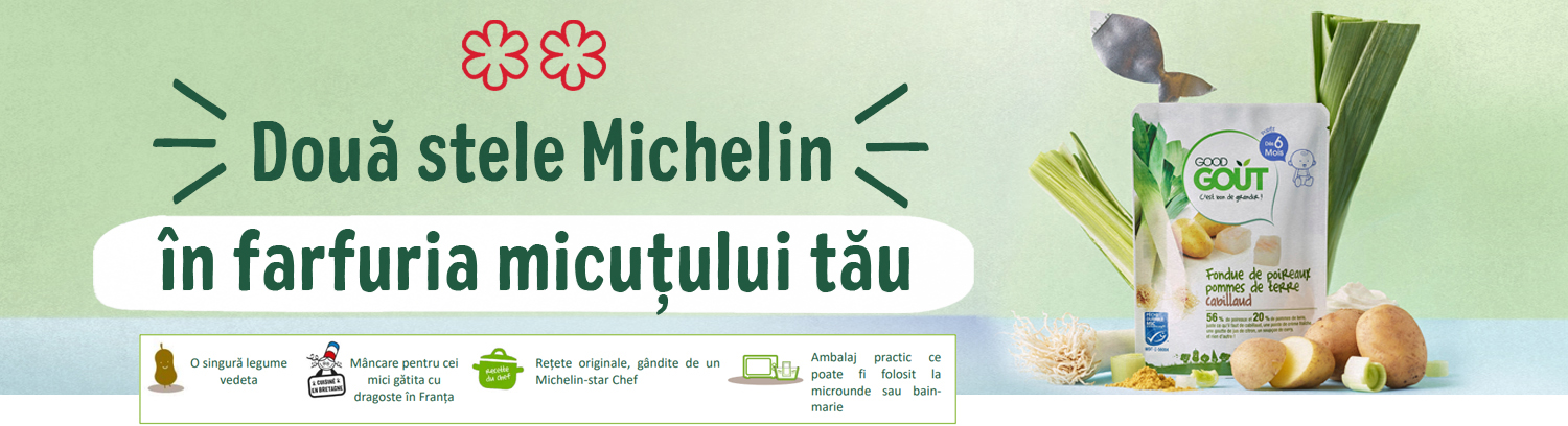 Doua stele Michelin in farfuria micutului tau