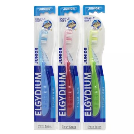 Periuta de dinti Junior, Diverse culori, 7-12 ani, 1 bucata, Elgydium 724310