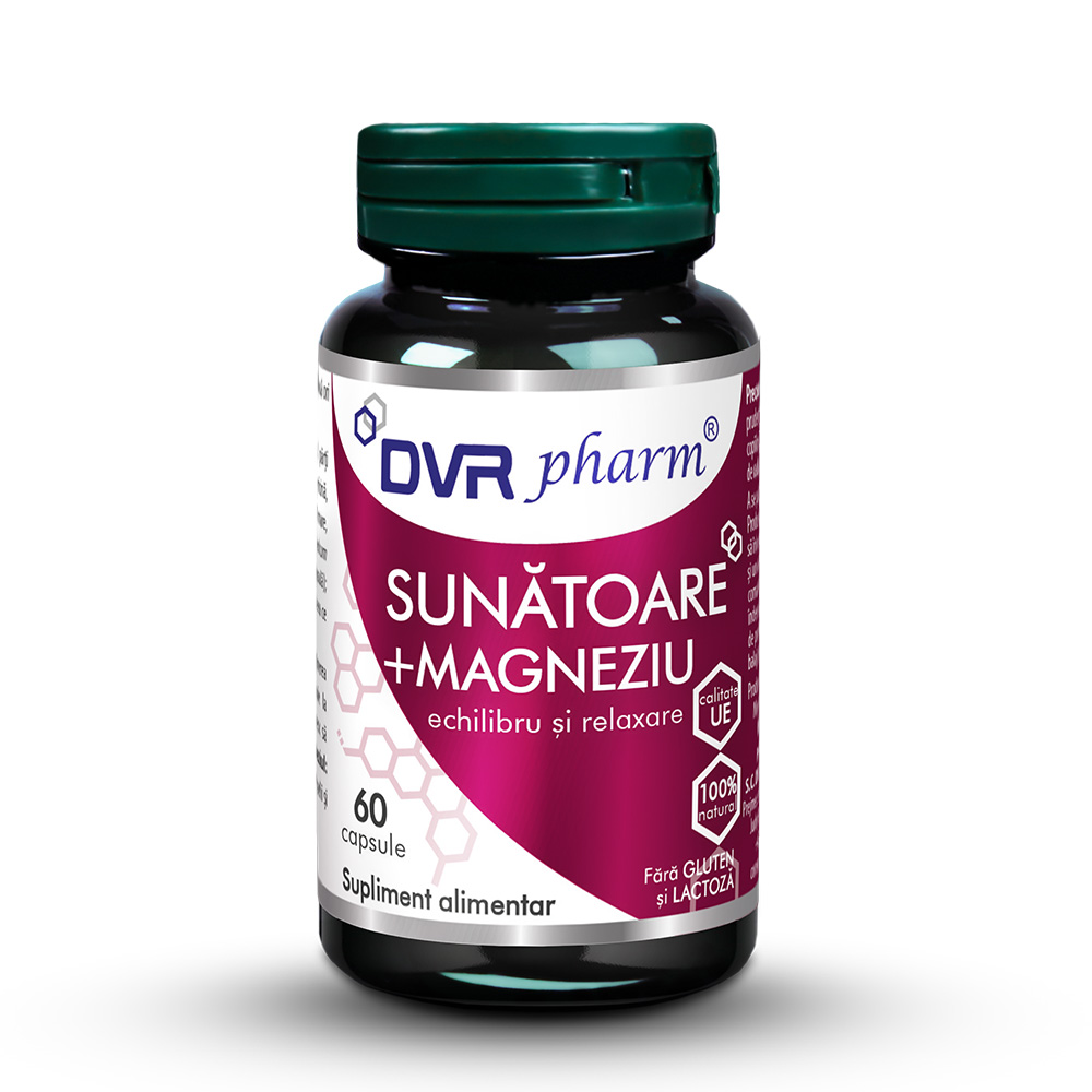 Sunatoare si Magneziu, 60 capsule, Dvr Pharm