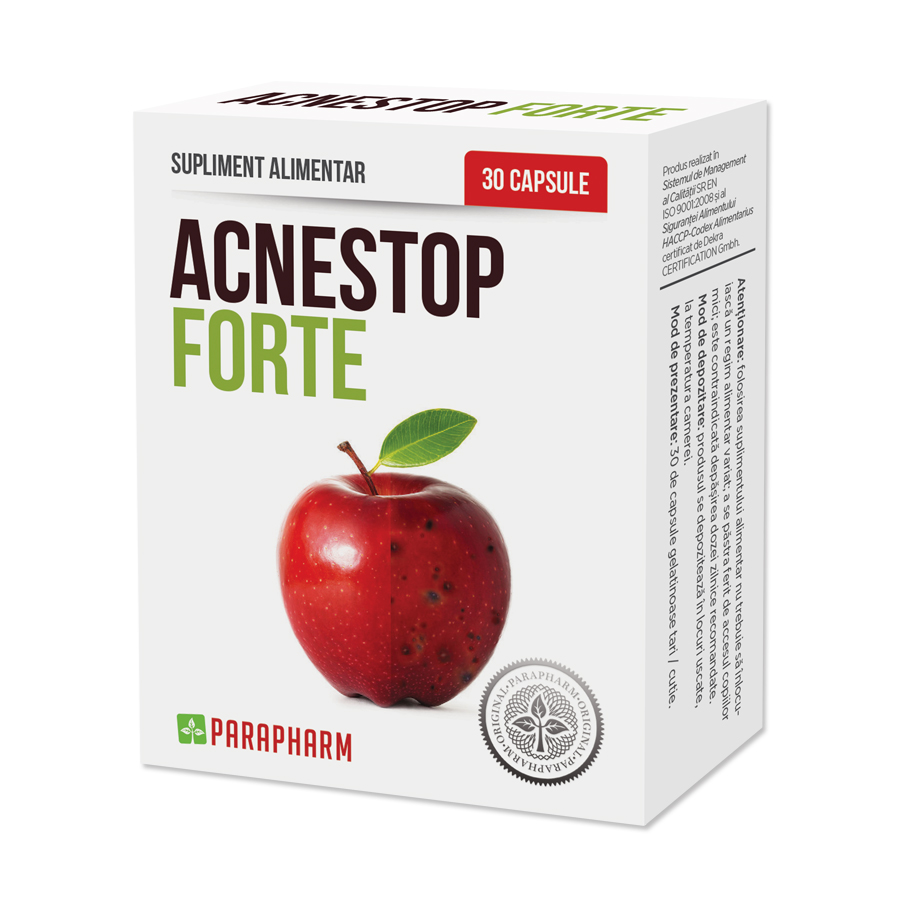 Acnestop Forte, 30 capsule, Parapharm