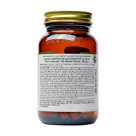 Complex de glucozamine cu Msm, 60 capsule, Solgar 824267