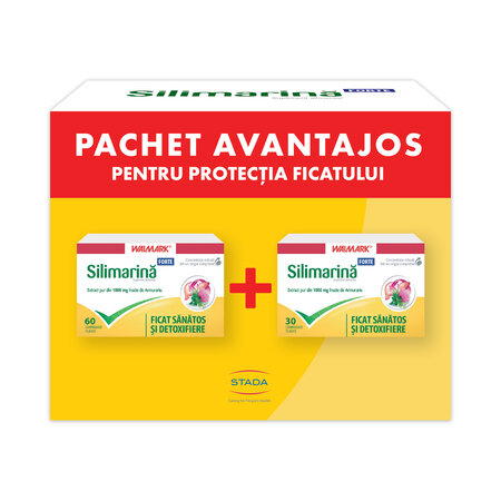 Pachet Silimarina Forte, 60 + 30 comprimate, Walmark