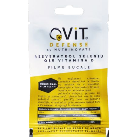 Filme bucale cu vitamine QVIT, 25 bucati, Inova Pharma