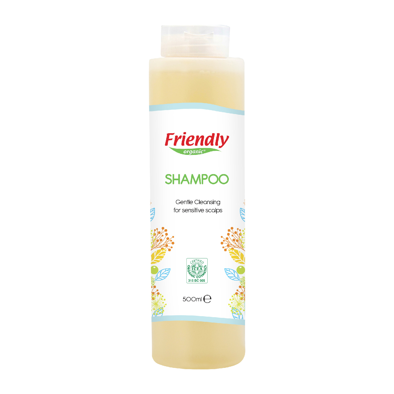 Sampon cu ovaz organic pentru adulti, 500 ml, Friendly Organic