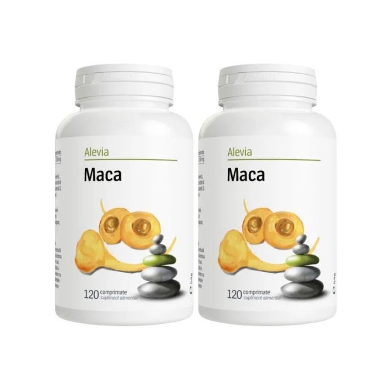 Pachet Maca, 120 + 120 comprimate, Alevia