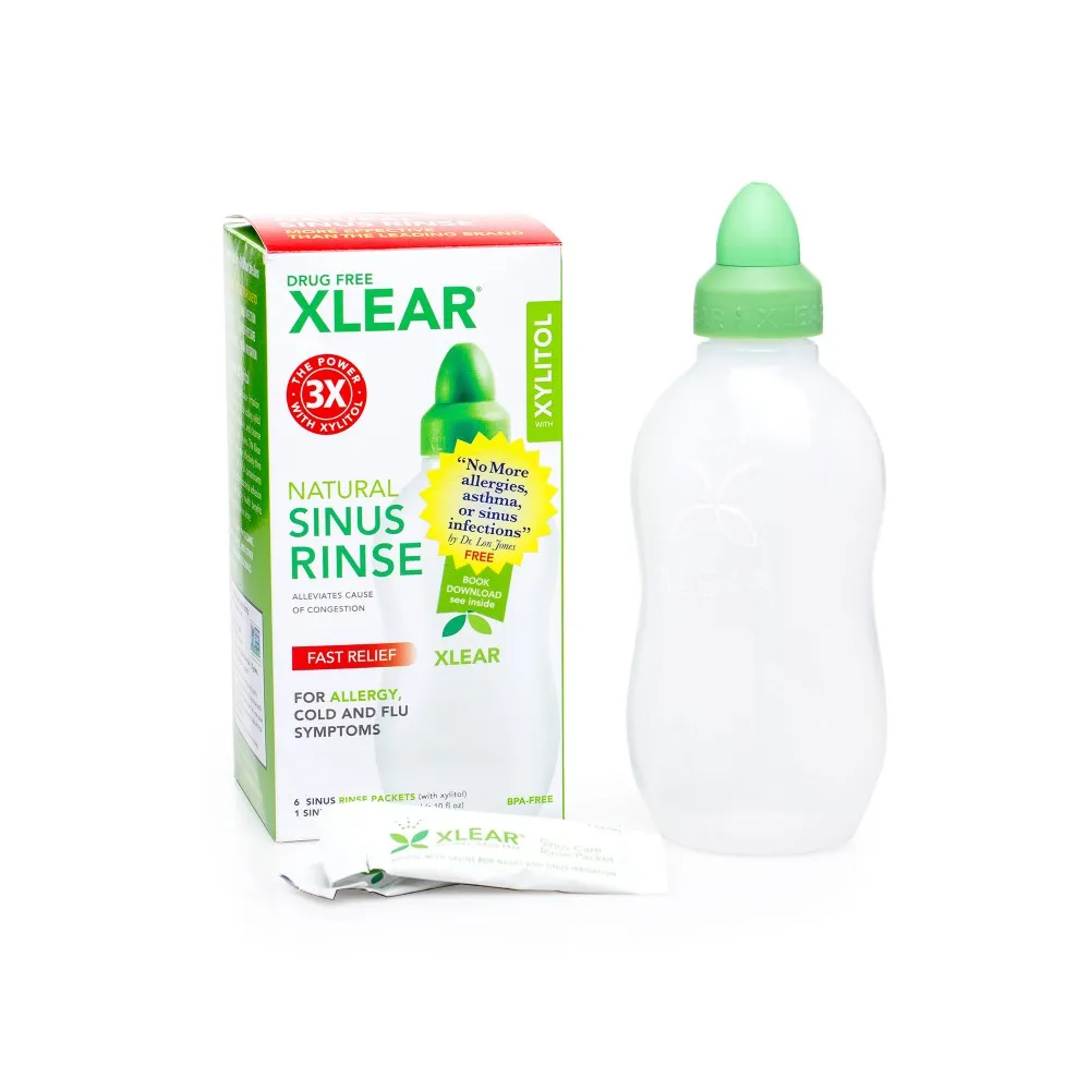 Kit pentru irigarea si curatarea cailor nazale Neti Rinse, Xlear