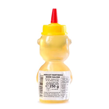 Ursulet cu miere de salcam Martinica, 250 g, Apidava 761302