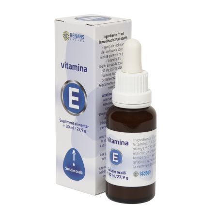 Vitamina E uleioasa, solutie orala, 30 ml, Renans