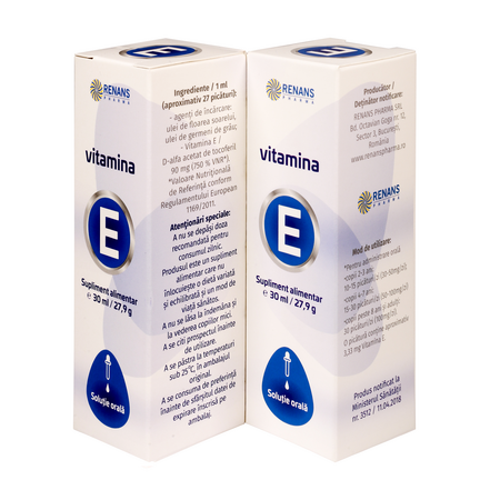 Vitamina E uleioasa solutie orala, 30 ml, Renans 758793