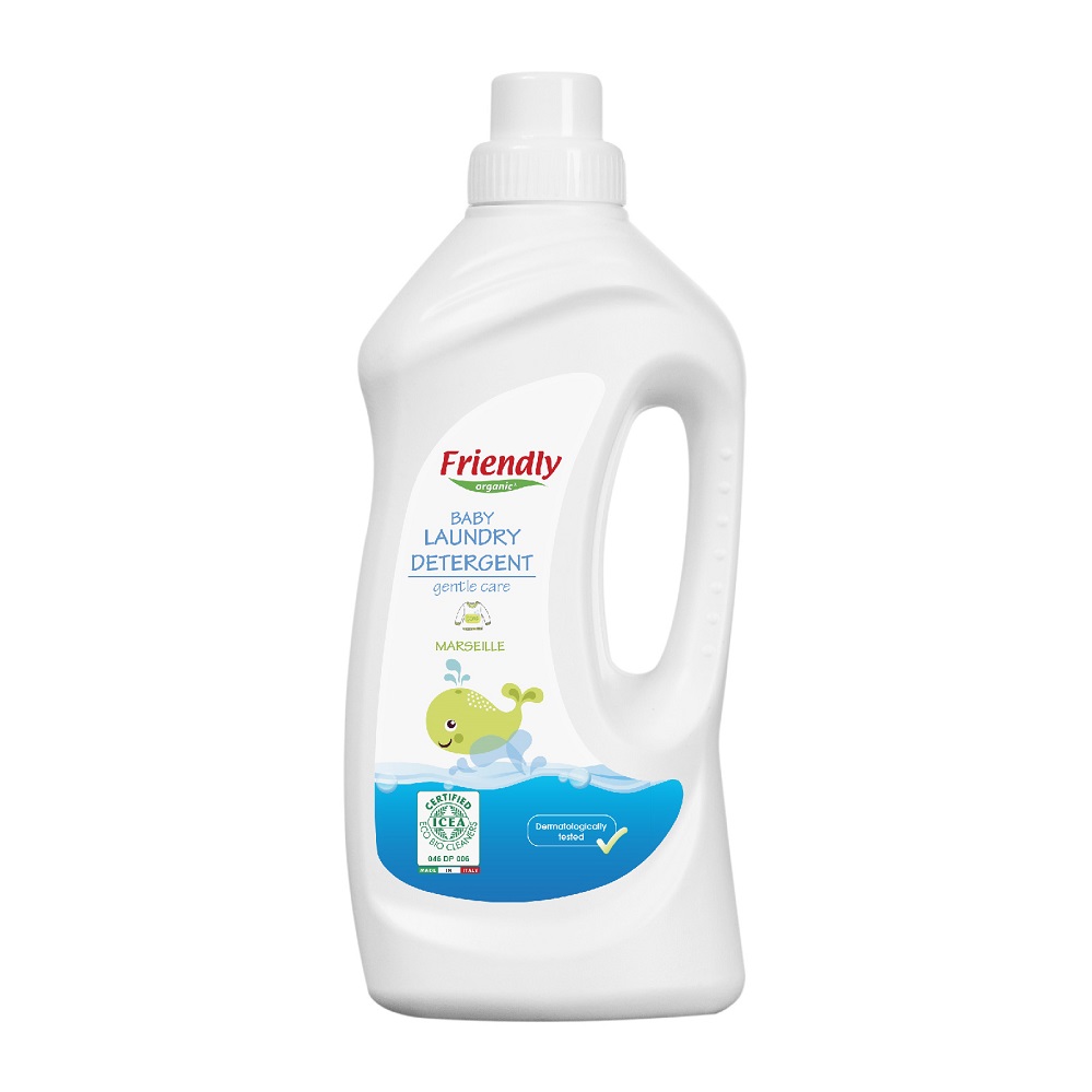 Detergent de rufe Bebe Marsilia, 1000 ml, Friendly Organic