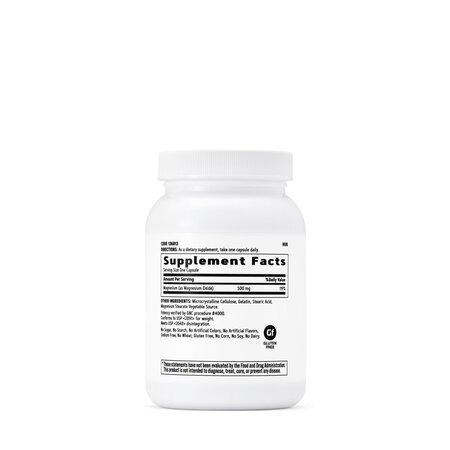 Magneziu, 500 mg, 120 capsule, GNC 510057