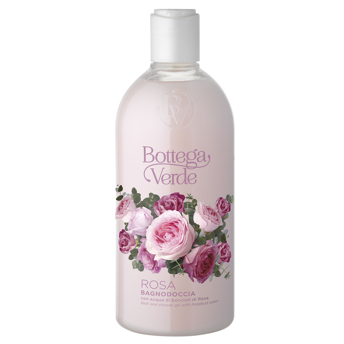 Gel de dus hidratant cu aroma de trandafiri, 400 ml, Bottega Verde