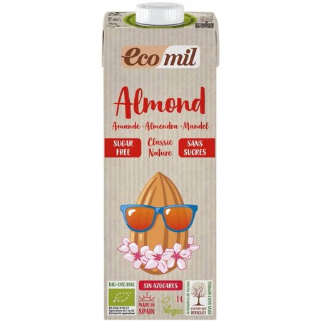 Bautura Bio de migdale neindulcita Classic Nature, 1000 ml, Ecomil