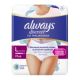 Chiloti pentru incontinenta urinara Always Discreet Pants, marimea L, 8 bucati, P&G 600248