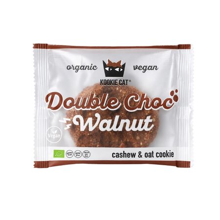 Cookie Bio cu nuci si cacao fara gluten, 50 g, Kookiecat
