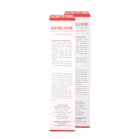 Pachet Apielixir energie si vitalitate, 20+10 fiole x 10ml, Albina Carpatina 816935