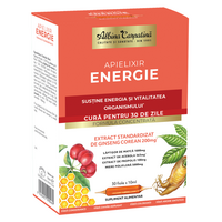 Pachet Apielixir energie si vitalitate, 20+10 fiole x 10ml, Albina Carpatina
