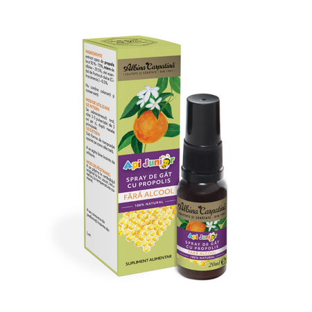 Spray de gat cu propolis ApiJunior, 20 ml, Albina Carpatina