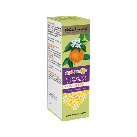 Spray de gat cu propolis ApiJunior, 20 ml, Albina Carpatina 816898