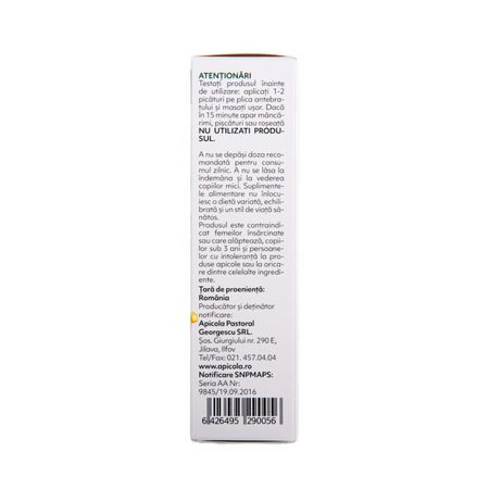 Extract natural de propolis fara alcool, 20 ml, Albina Carpatina 816890