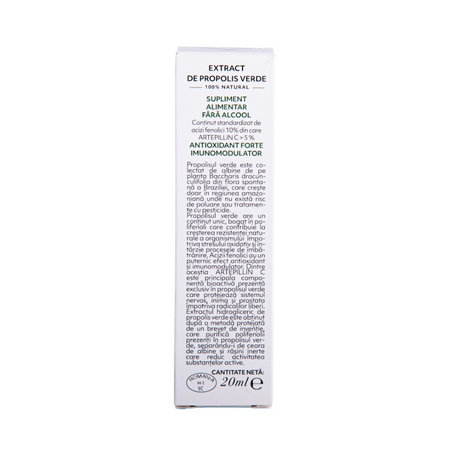 Extract de propolis verde 100% natural, 20 ml, Albina Carpatina 816884