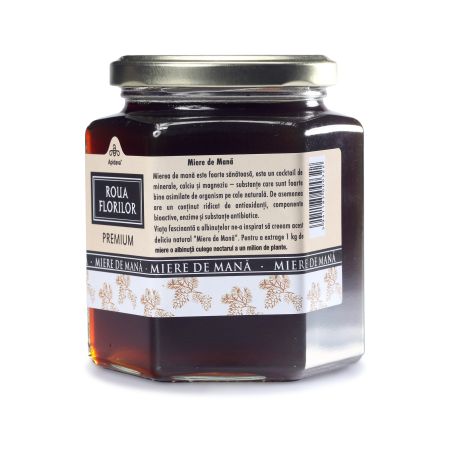 Miere de mana Roua Florilor, 500 g, Apidava 761465